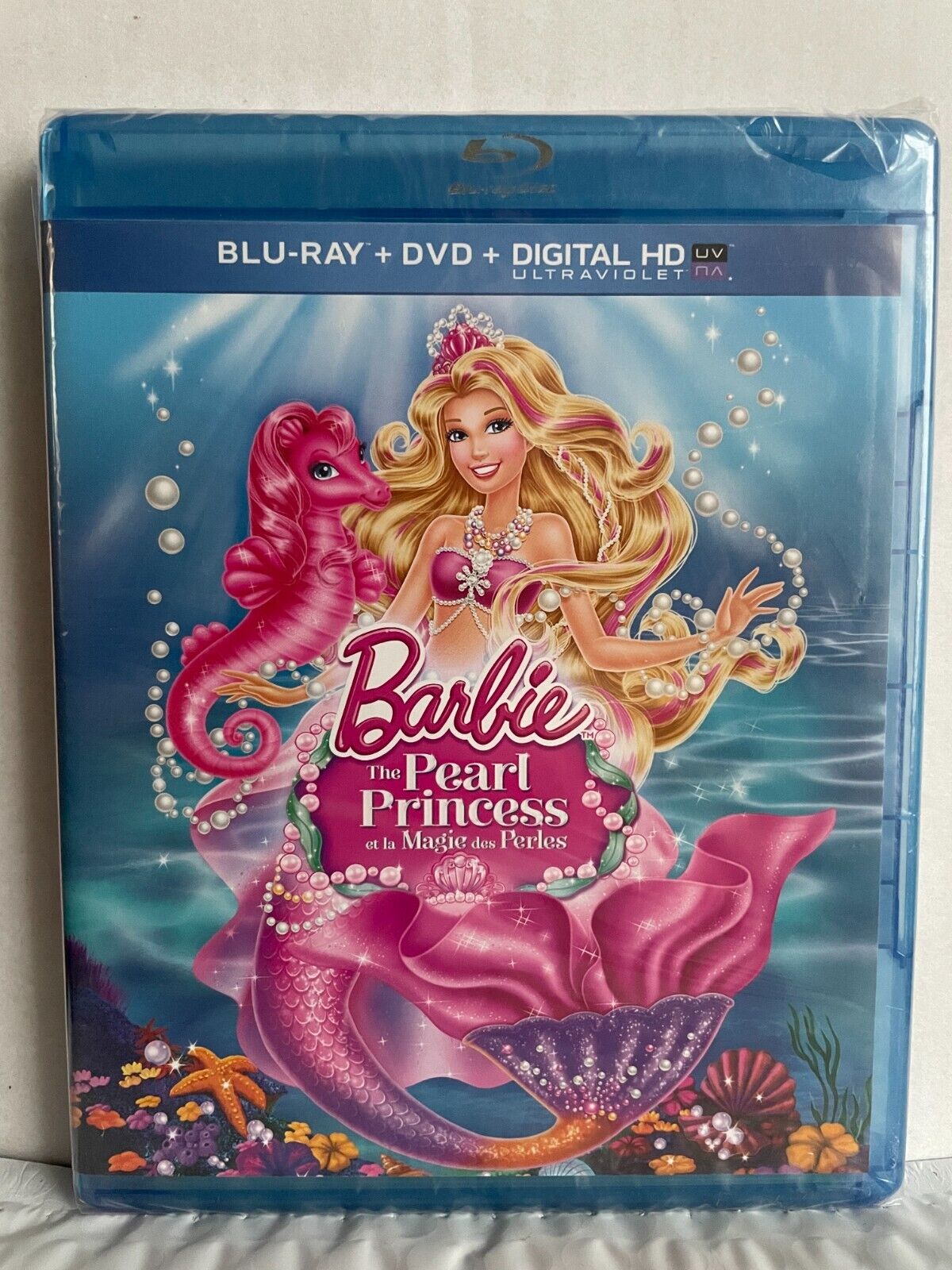 Barbie The Pearl Princess (Blu-ray, 2014) Kids Cartoon New and Sealed!!