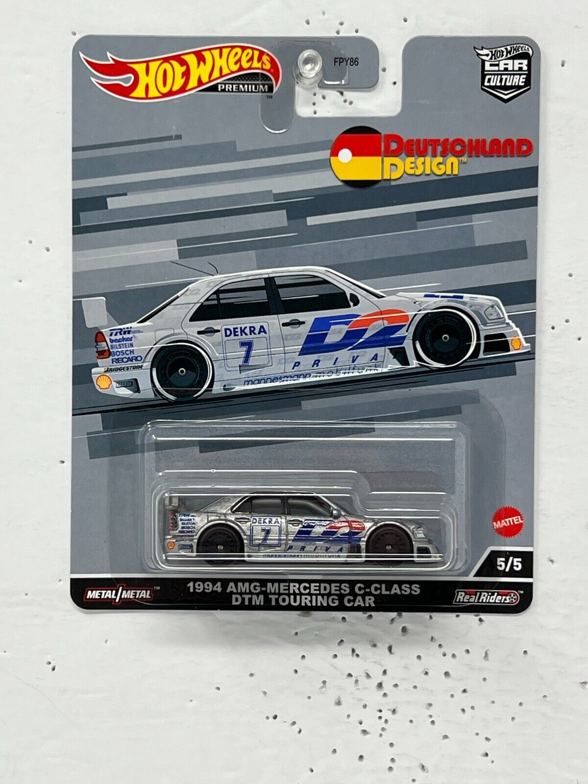 Hot Wheels Premium Deutschland Design 1994 AMG-Mercedes DTM Car 1:64 Diecast