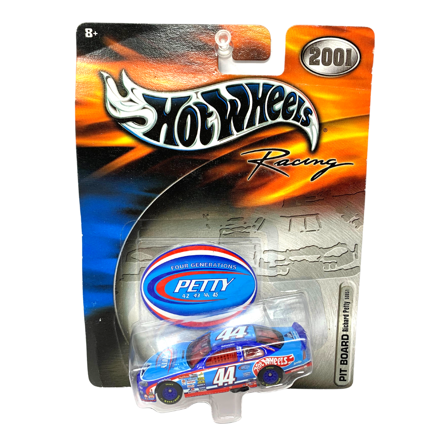 Hot Wheels Racing #44 Petty Pit Board Richard Petty 2001 1:64 Diecast