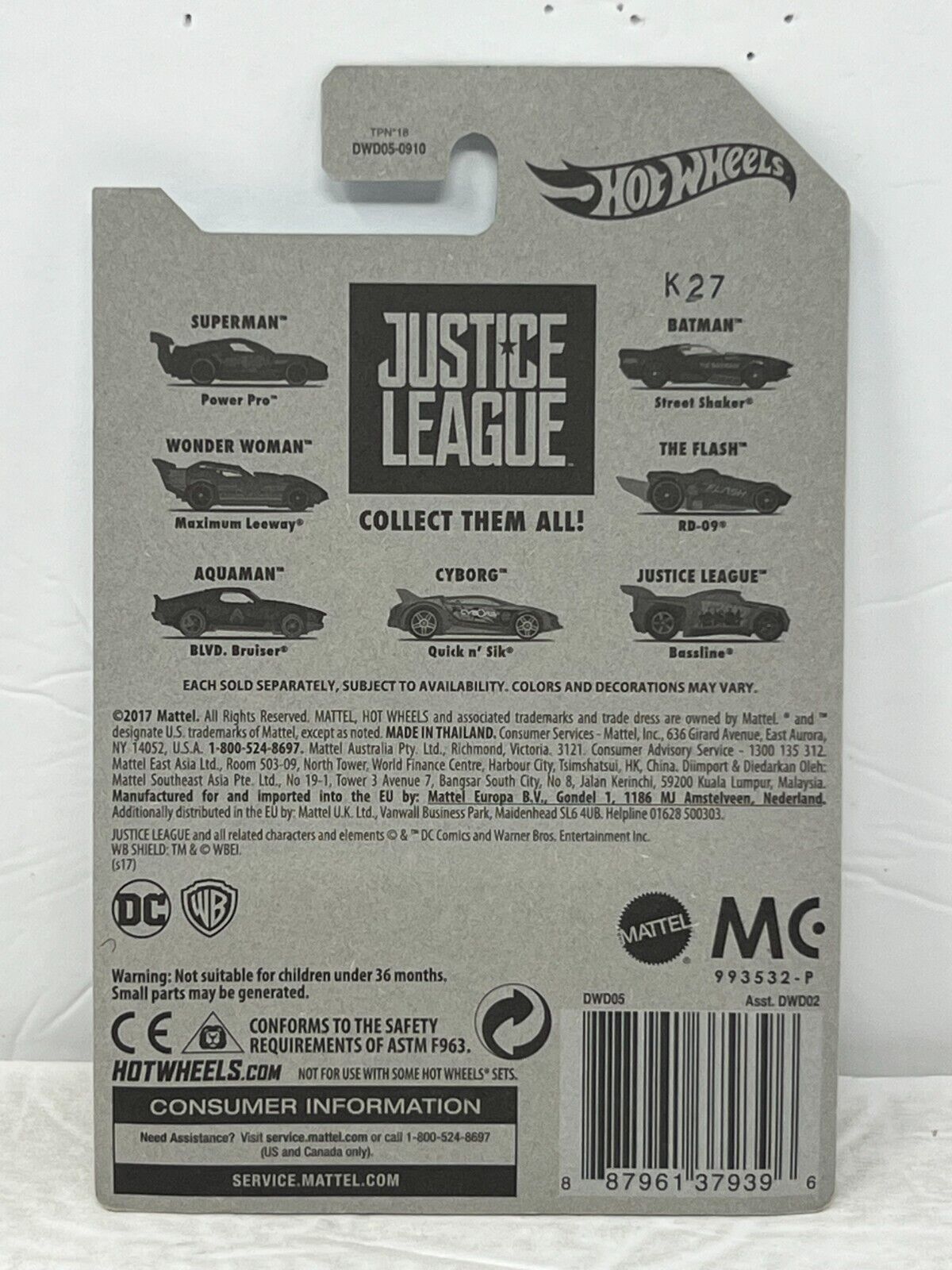 Hot Wheels DC Justice League Wonder Woman Maximum Leeway 1:64 Diecast