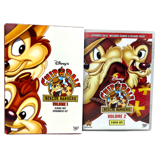 Disney Chip n Dale Rescue Rangers Vol 1 & 2 DVD TV Series Boxset Good Condition