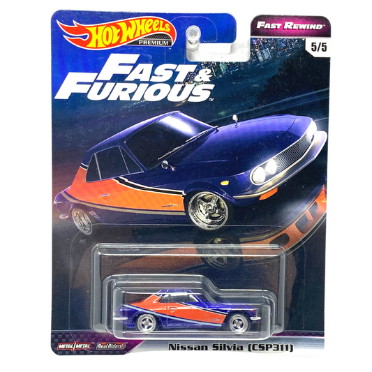 Hot Wheels Premium Fast & Furious Fast Rewind Nissan Silvia CSP311 1:64 Diecast