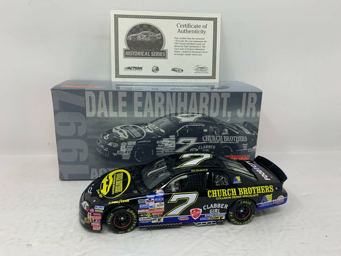 Action Nascar Historical #7 Dale Earnhardt Jr. Church Brother Chevy 124 Diecast