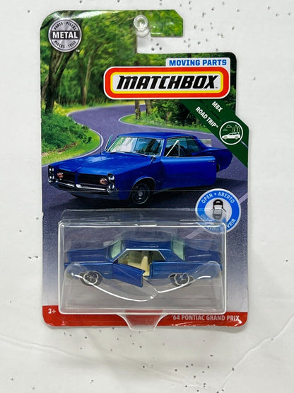 Matchbox Moving Parts MBX Road Trip '64 Pontiac Grand Prix 1:64 Diecast