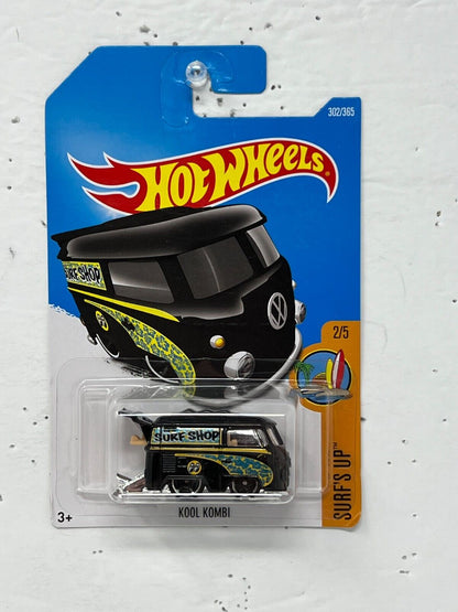Hot Wheels Surf's Up Kool Kombi Surf Shop Van European Car 1:64 Diecast