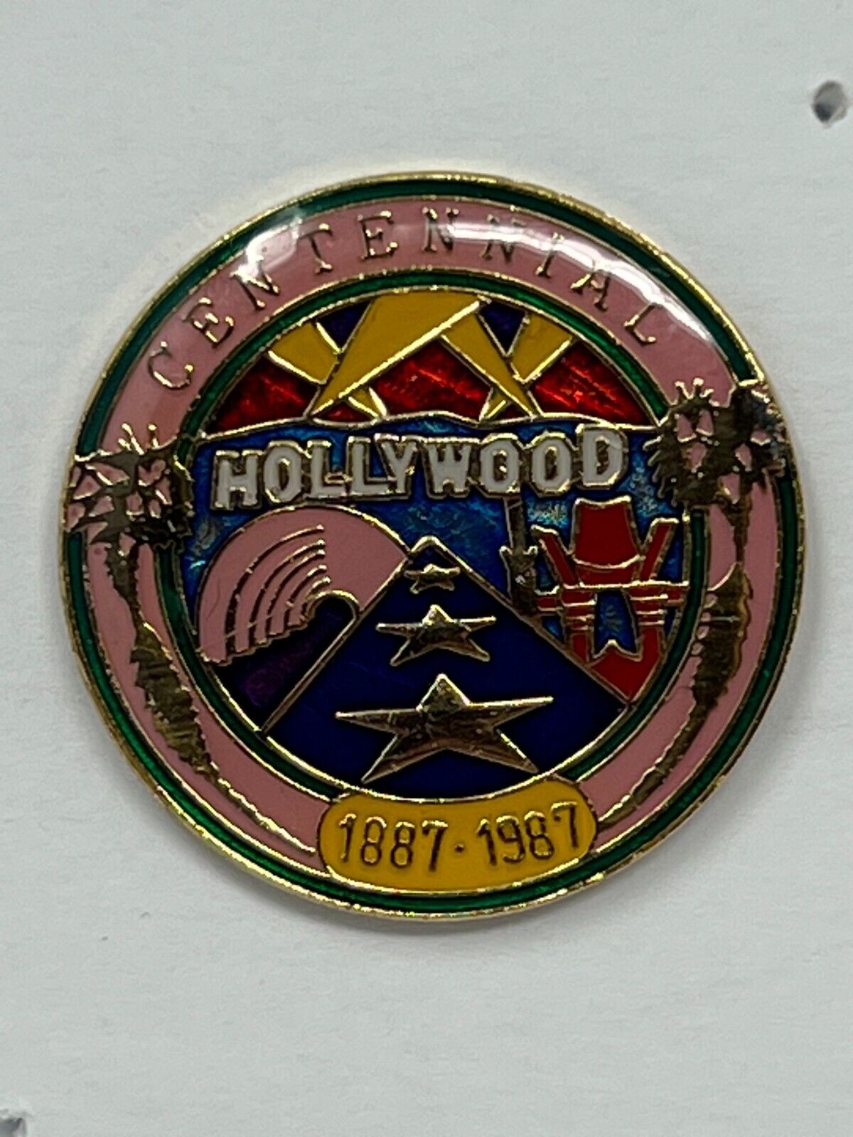 Hollywood Centennial 1887-1987 Cities & States Lapel Pin P2