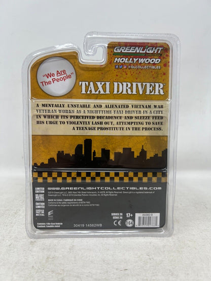 Greenlight Hollywood Series 26 Taxi Driver 1975 Checker Taxi 1:64 Diecast