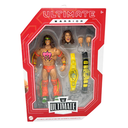 WWE Ultimate Warrior Ultimate Edition Fan Takeover Action Figure W/ Belts Mattel Toys