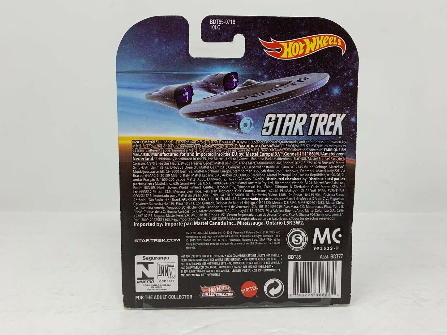 Hot Wheels Retro Entertainment Star Trek U.S.S. Enterprise NCC-1701 1:64 Diecast