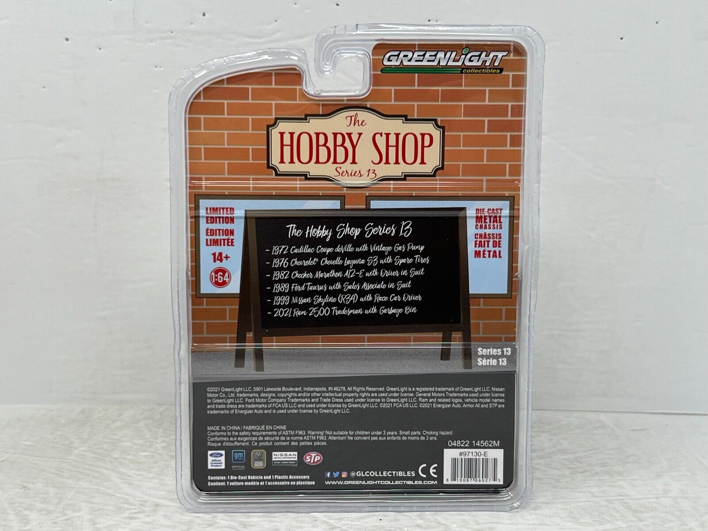 Greenlight The Hobby Shop 1999 Nissan Skyline (R34) Green Machine 1:64 Diecast