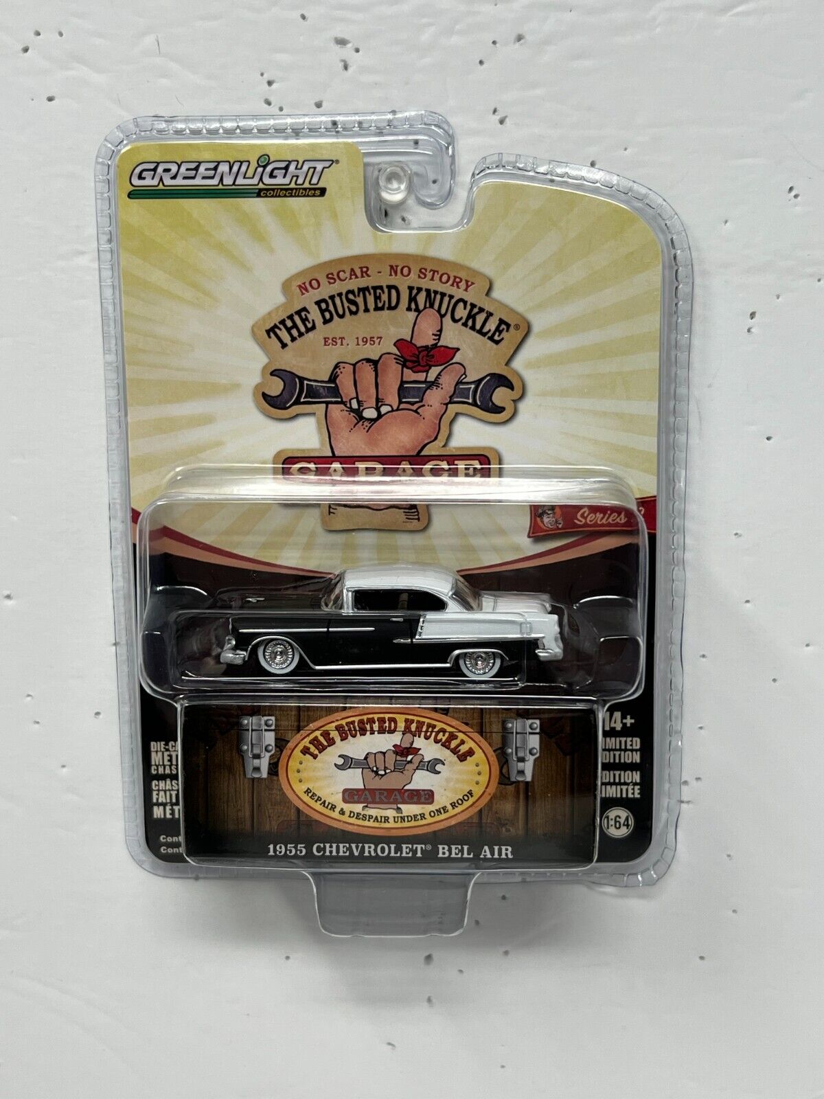 Greenlight The Busted Knuckle Garage 1955 Chevrolet Bel Air 1:64 Diecast