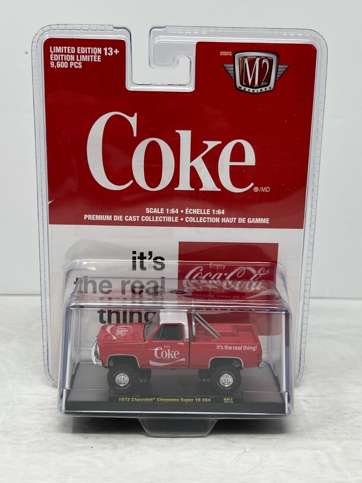 M2 Machines Coca-Cola 1973 Chevrolet Cheyenne Super 10 4x4 A07 1:64 Diecast