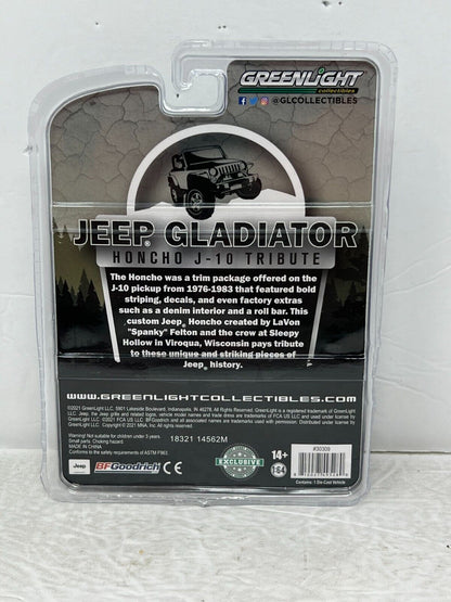 Greenlight Hobby Exclusive Honcho J-10 Tribute 2020 Jeep Gladiator 1:64 Diecast