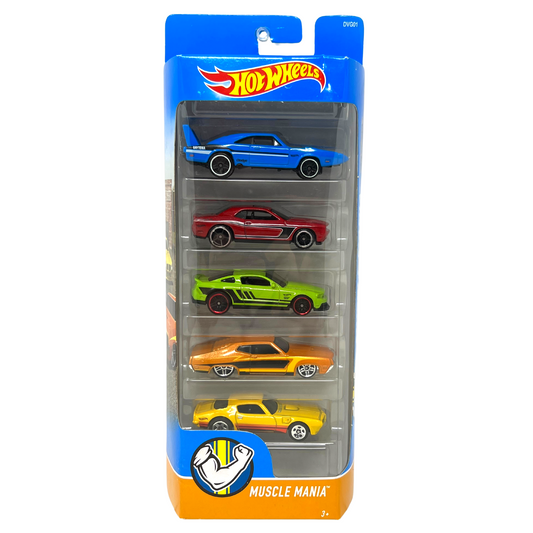 Hot Wheels 2017 Muscle Mania 5-Car Set 1:64 Diecast