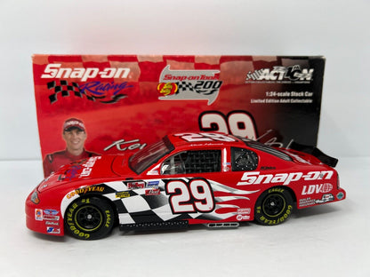 Action Nascar #29 Kevin Harvick Snap-On 2002 Chevy Monte Carlo 1:24 Diecast