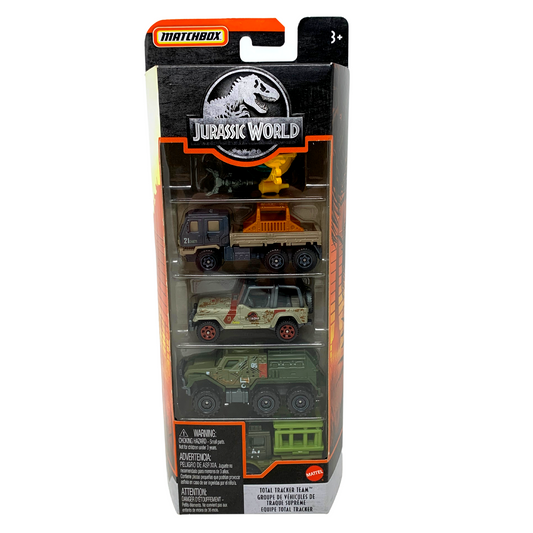 Matchbox 2019 Jurassic World Total Tracker Team 5-Pack 1:64 Diecast