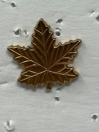 Maple Leaf Patriotic Lapel Pin
