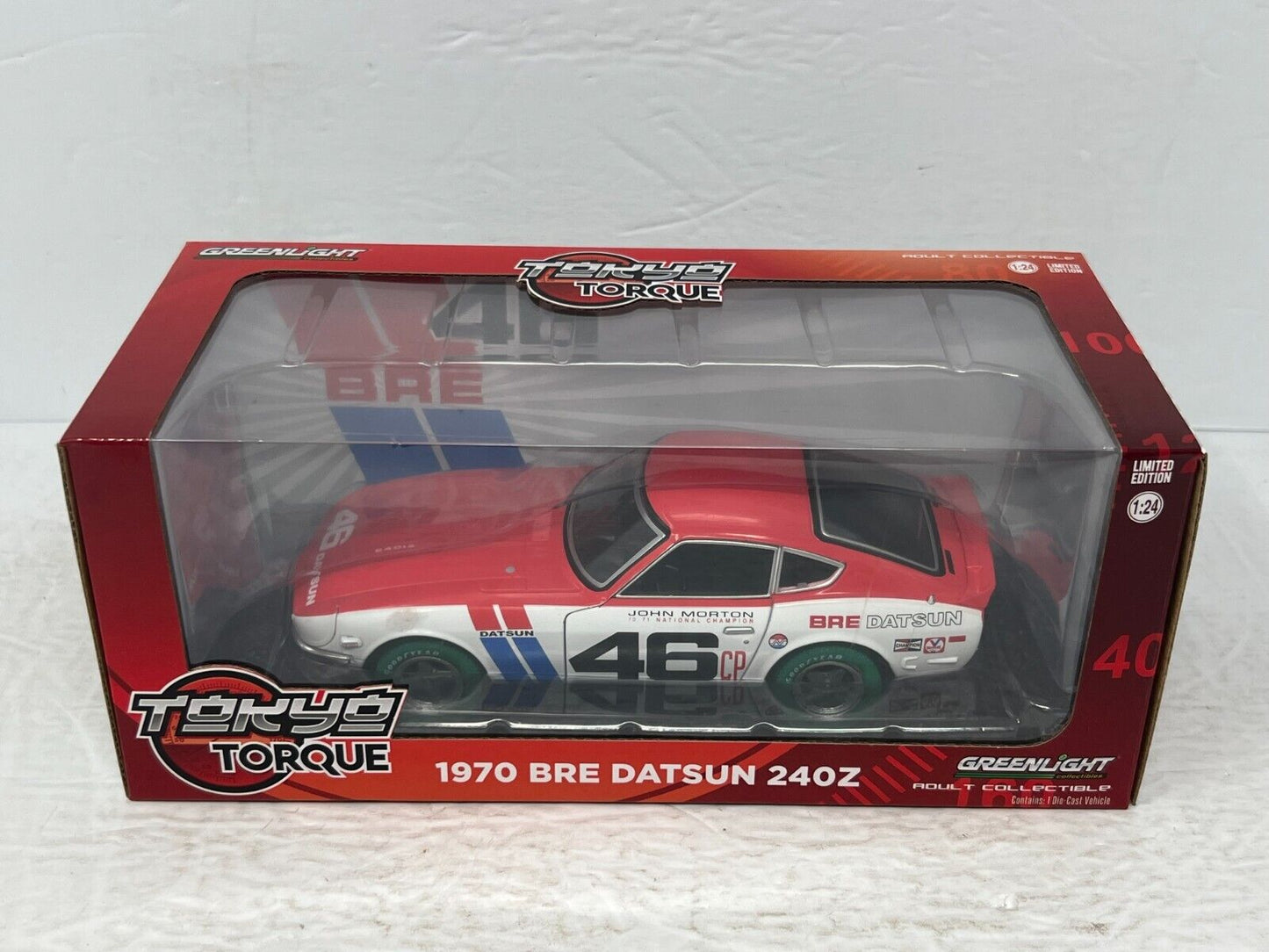 Greenlight Tokyo Torque 1970 Bre Datsun 240Z Green Machine 1:24 Diecast