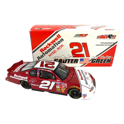 Action Nascar #21 Jeff Green & Jay Sauter Rockwell Automation Chevy 1:24 Diecast