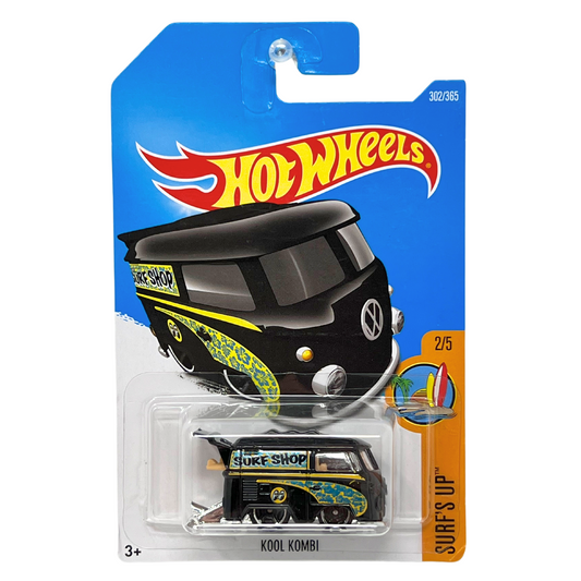Hot Wheels Surf's Up Kool Kombi Surf Shop Van European Car 1:64 Diecast
