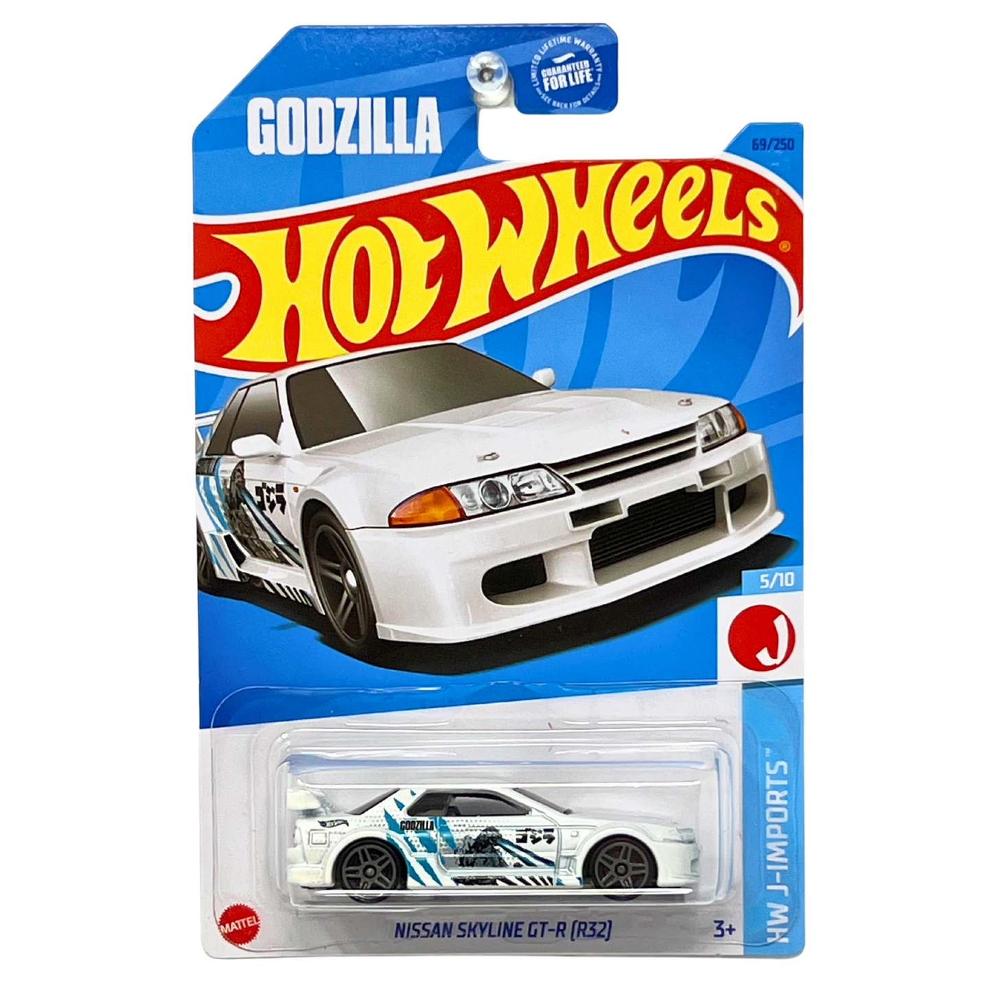 Hot Wheels HW J-Imports Godzilla Nissan Skyline GT-R (R32) JDM 1:64 Diecast