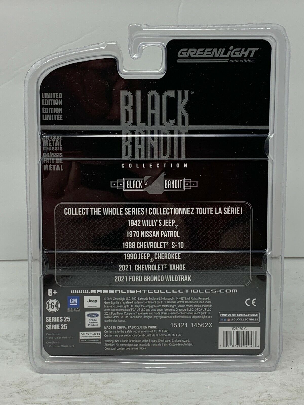 Greenlight Black Bandit Collection 1988 Chevrolet S-10 1:64 Diecast