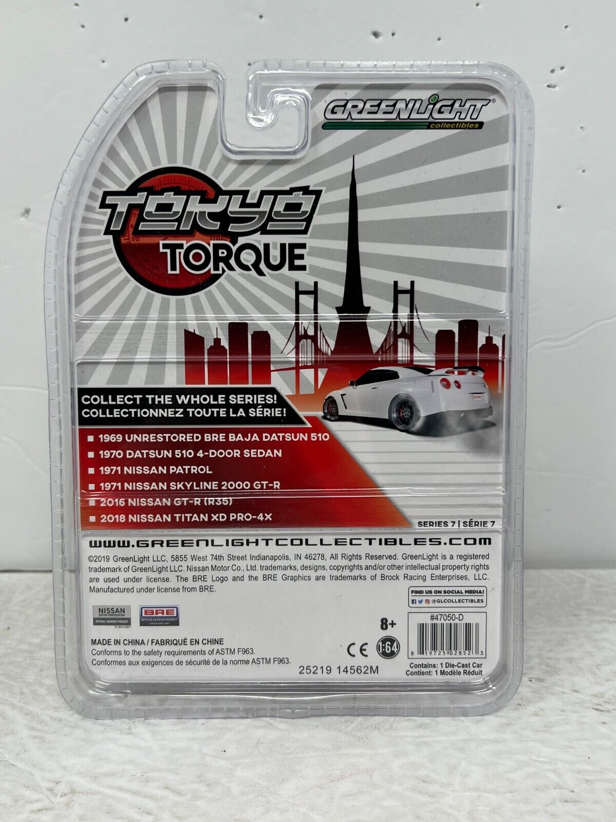 Greenlight Tokyo Torque 1971 Nissan Skyline 2000 GT-R GREEN MACHINE 1:64 Diecast