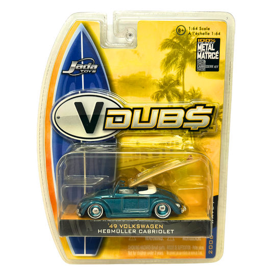 Jada V Dubs '49 Volkswagen Hebmuller Cabriolet Convertible Top 1:64 Diecast