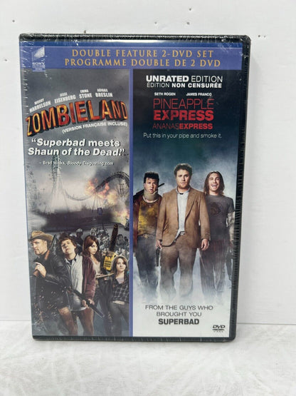 Zombieland / Pineapple Express (DVD, 2012) Action Crime Comedy New and Sealed!!!