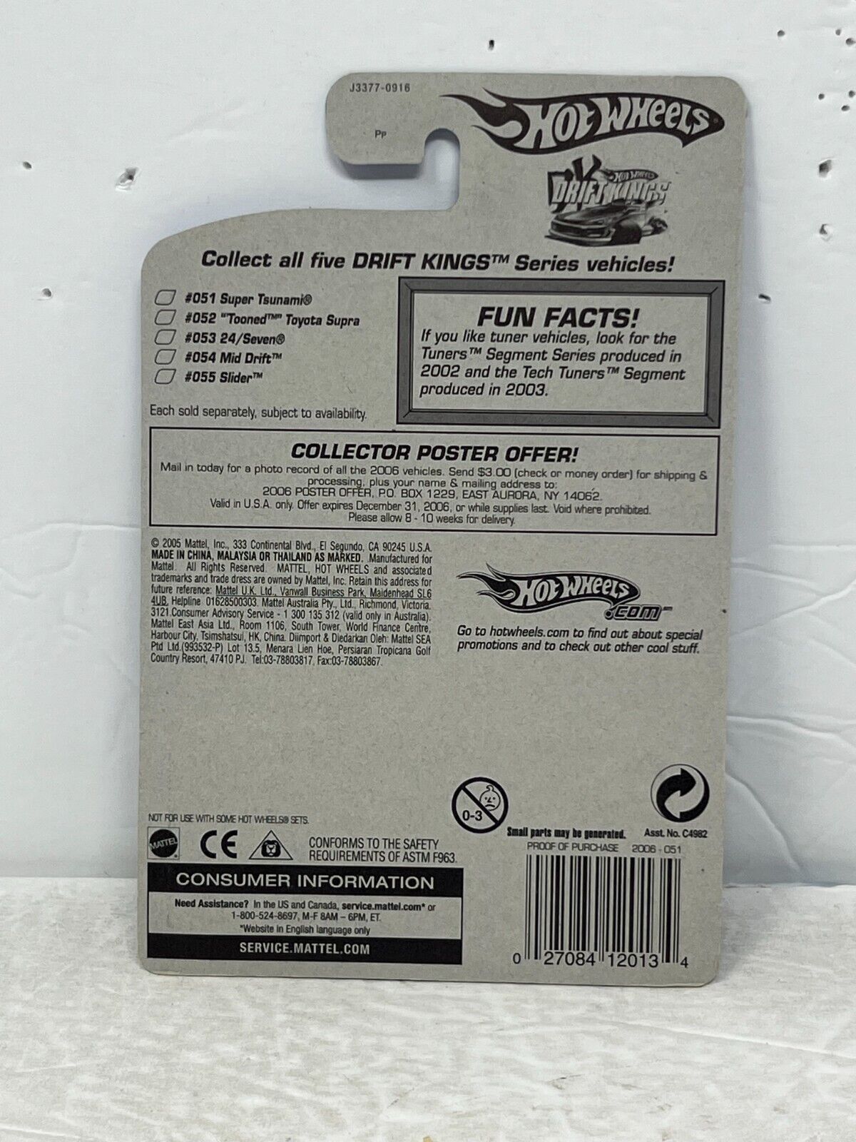 Hot Wheels Drift Kings Super Tsunami JDM 1:64 Diecast 2006 Factory Sealed Set