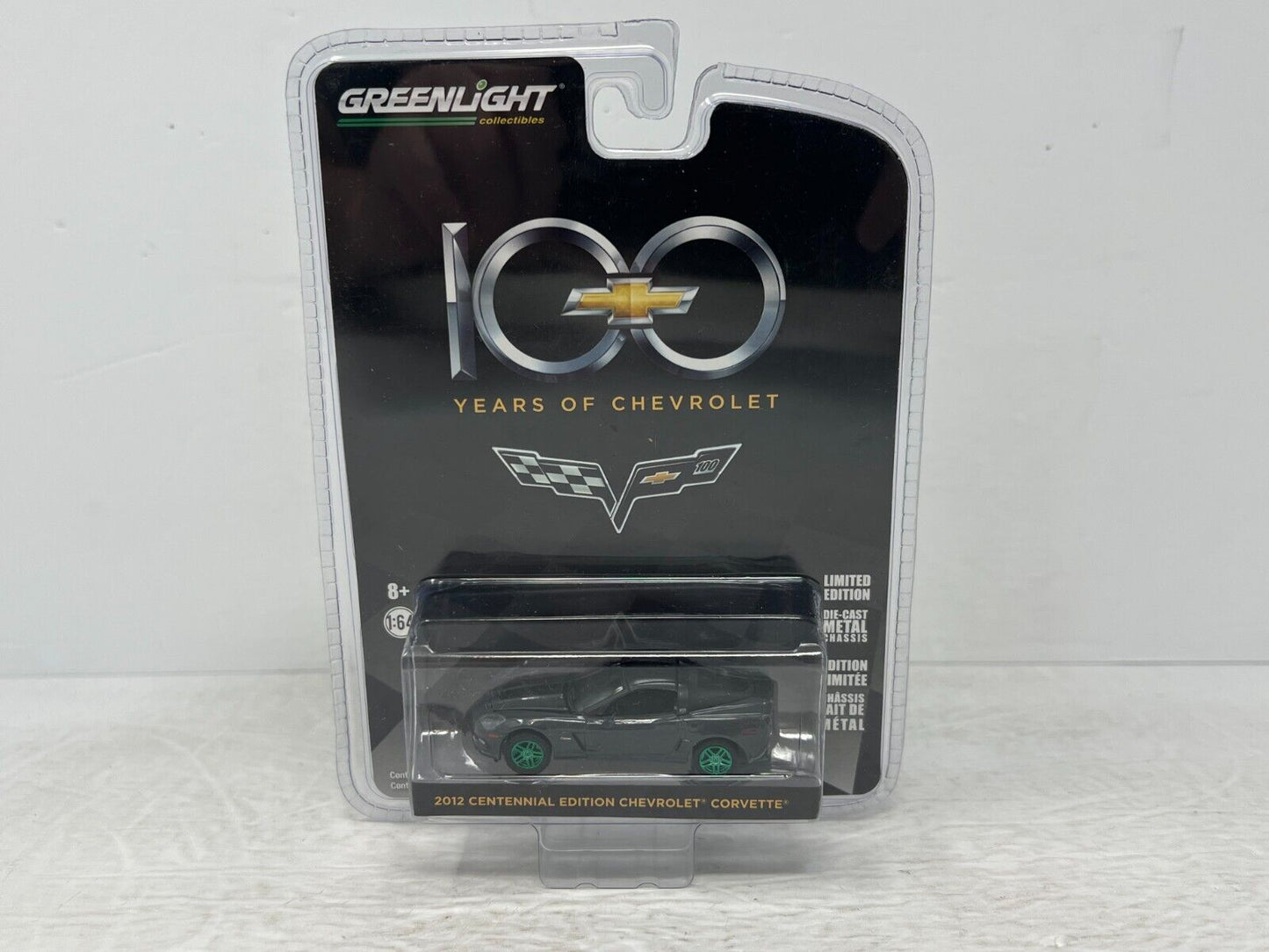 Greenlight 2012 Centennial Edition Chevrolet Corvette Green Machine 1:64 Diecast