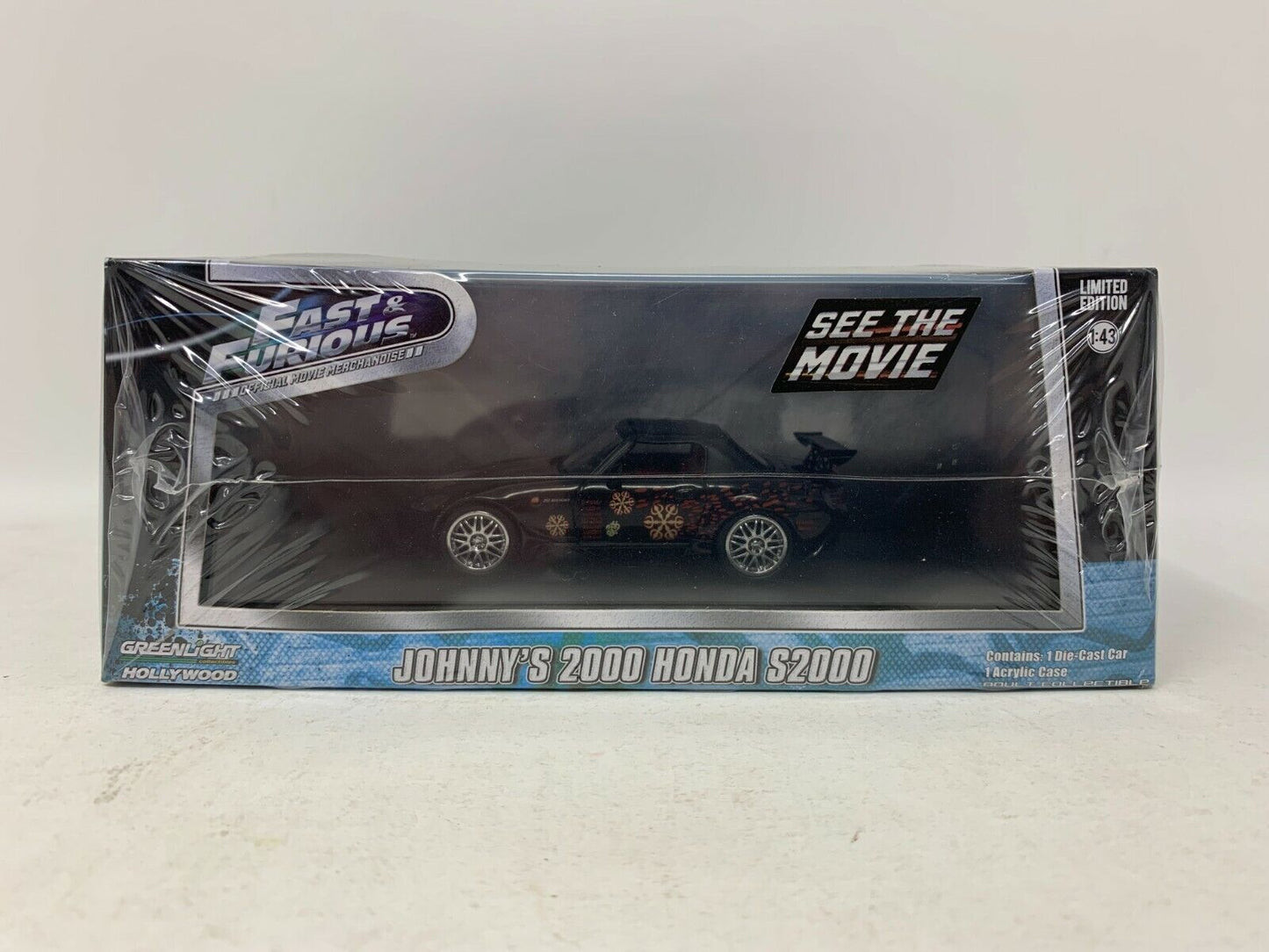 Greenlight Hollywood Fast & Furious Johnny's 2000 Honda S2000 1:43 Diecast