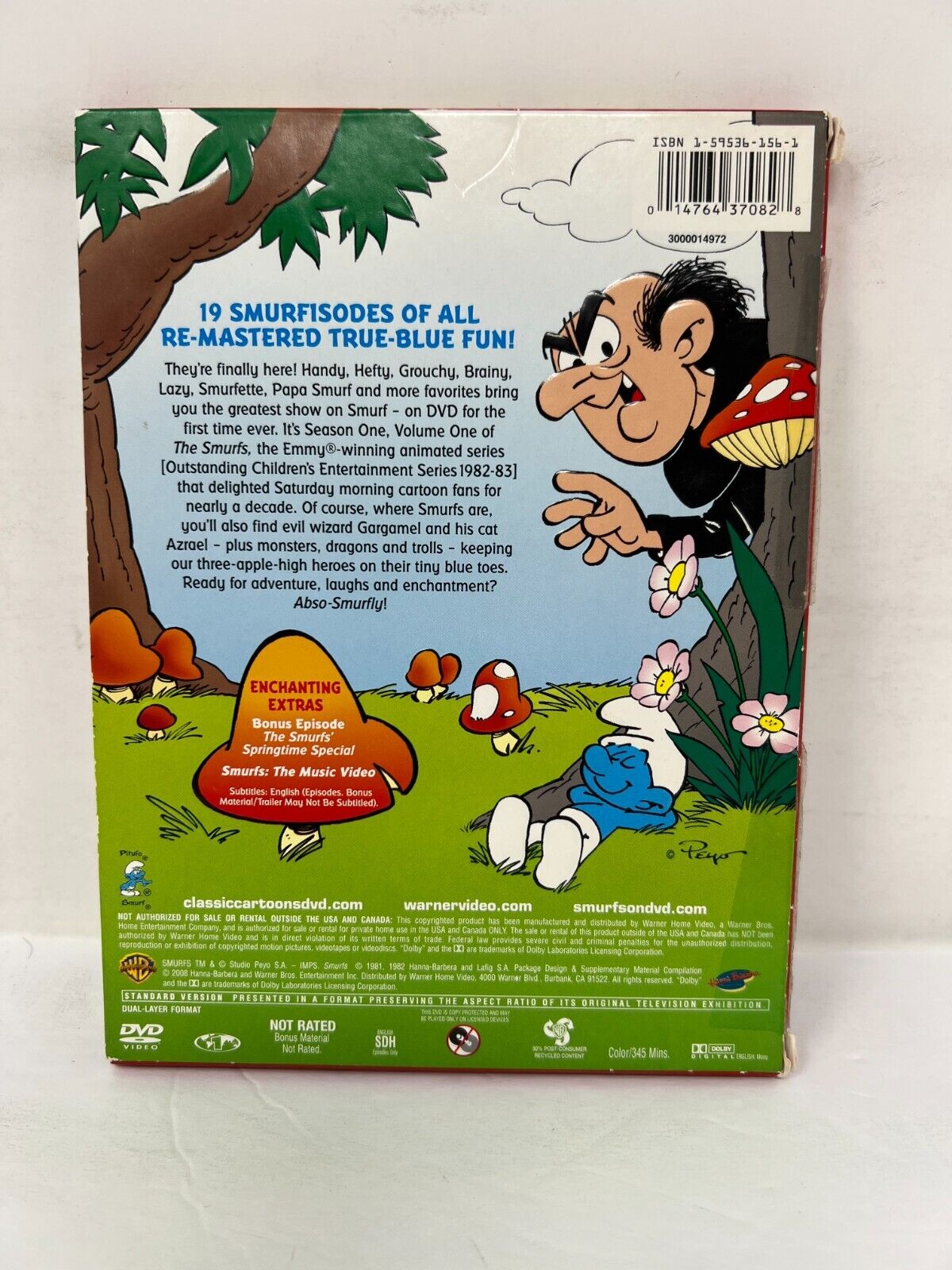 The Smurfs: Season 1, Volume 1 (DVD, 2008) TV Series Boxset Good Condition!!!