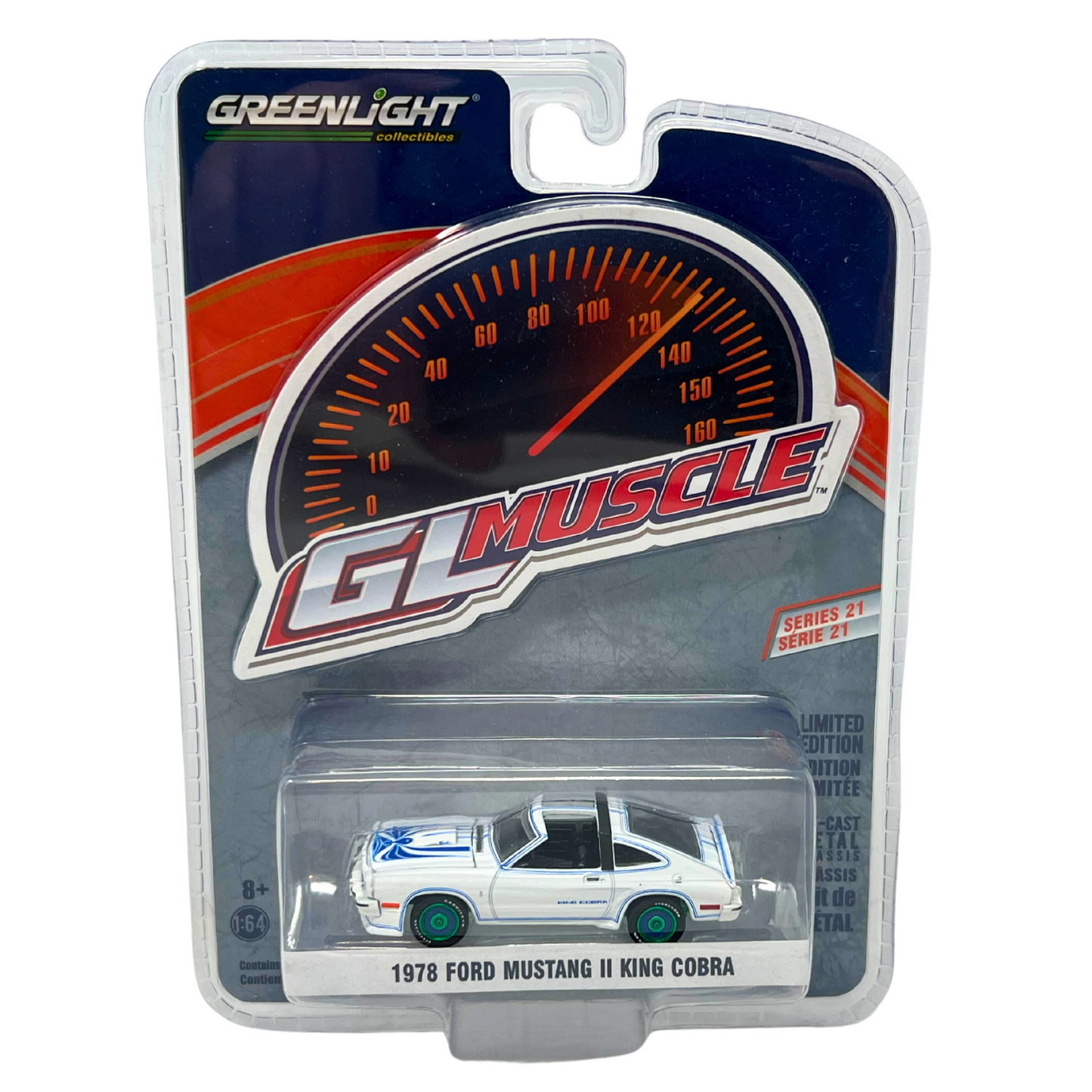 Greenlight GL Muscle 1978 Ford Mustang II King Cobra Green Machine 1:64 Diecast