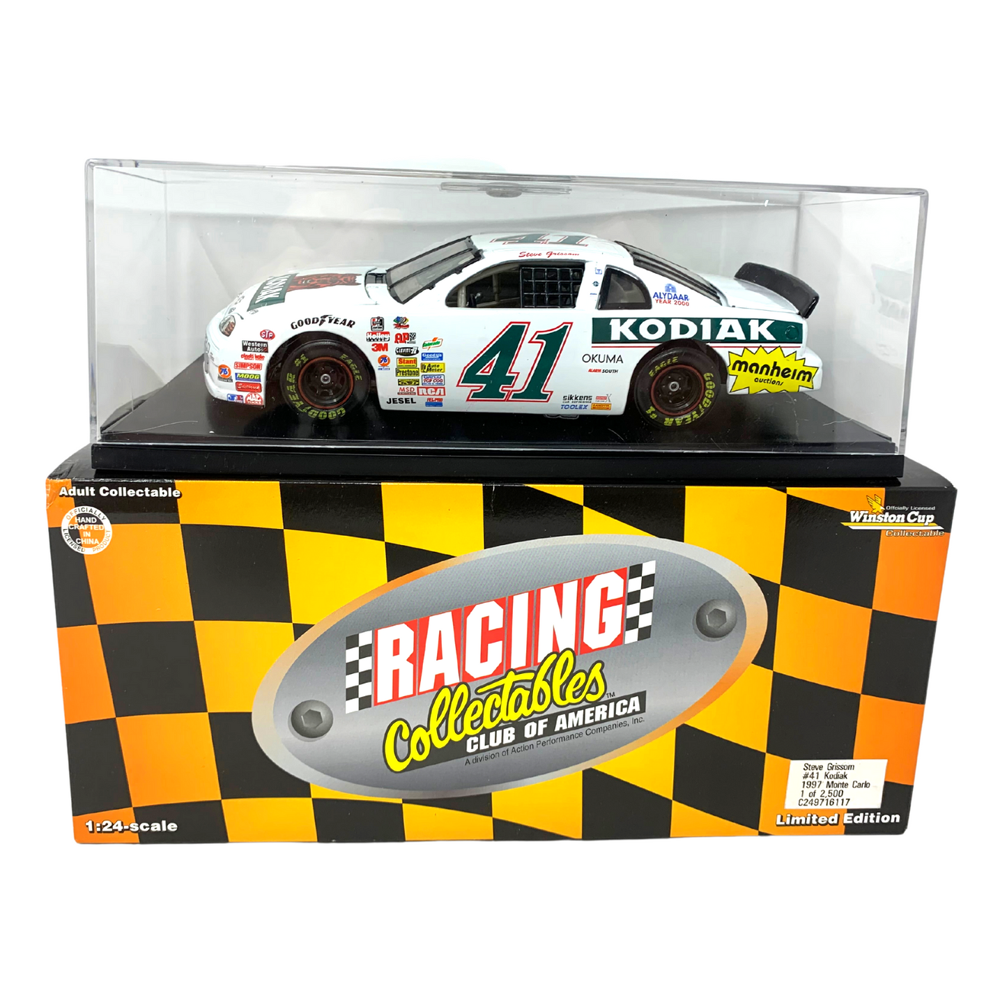 Action Nascar RCCA #41 Steve Grissom Kodiak 1997 Monte Carlo 1:24 Diecast