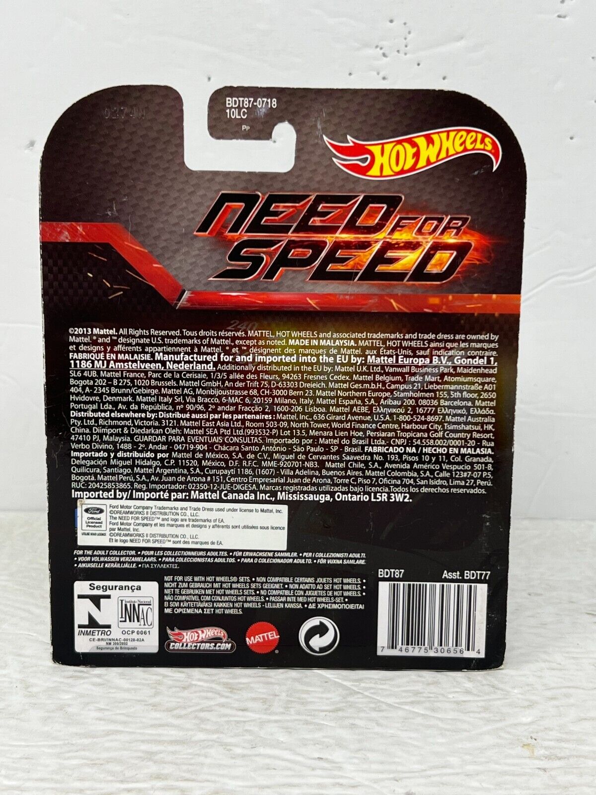 Hot Wheels Retro Entertainment Need for Speed 2014 Custom Mustang 1:64 Diecast