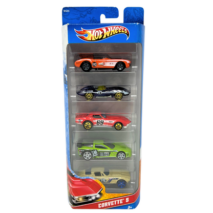 Hot Wheels Corvette 5-Car Gift Set 1:64 Diecast