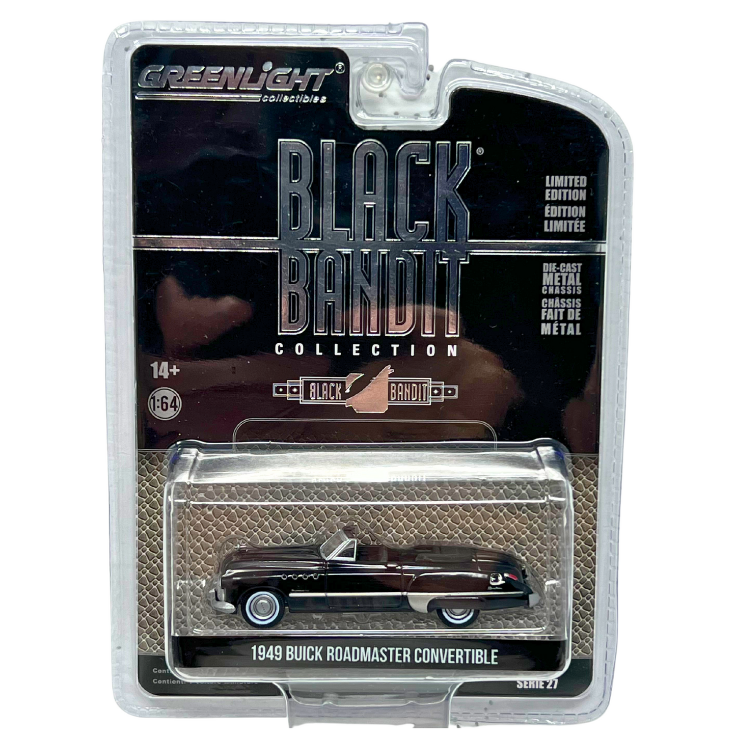 Greenlight Black Bandit Collection 1949 Buick Roadmaster 1:64 Diecast