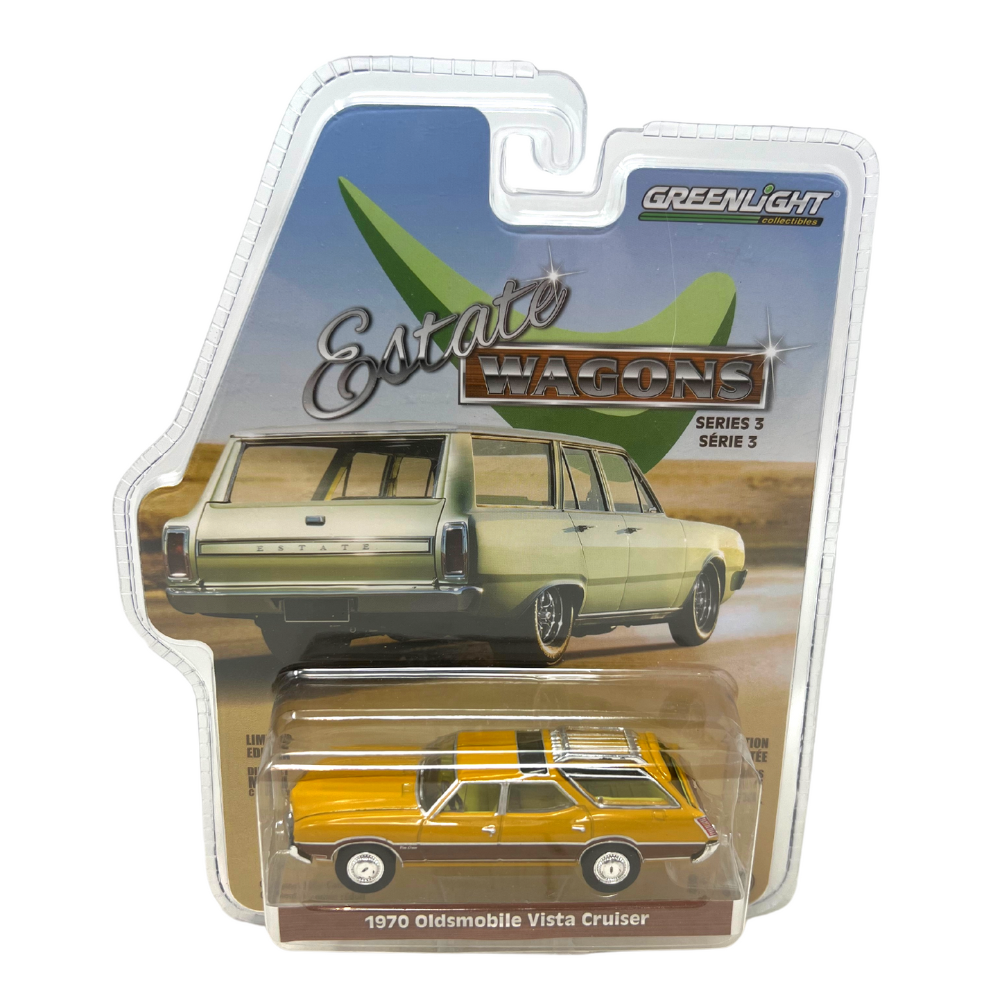 Greenlight Estate Wagons Series 3 1970 Oldsmobile Vista Cruiser 1:64 Diecast