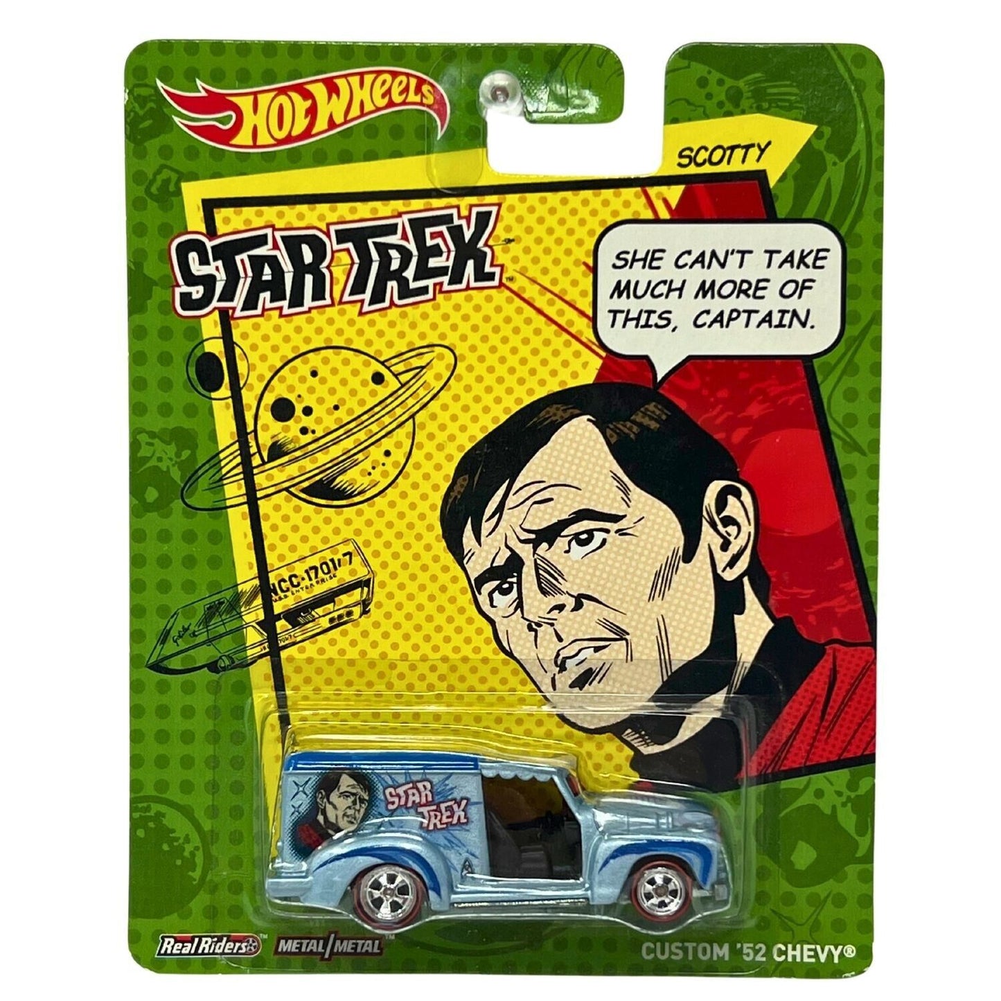 Hot Wheels Star Trek Scotty Custom '52 Chevy Real Riders 1:64 Diecast