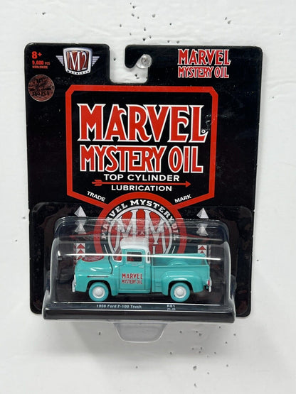 M2 Machines Marvel Mystery Oil 1956 Ford F-100 Truck CHASE 1:64 Diecast