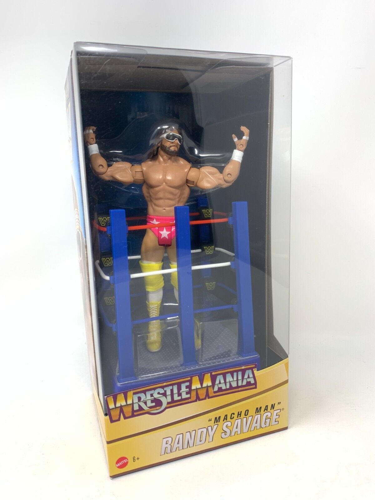 WWE Wrestlemania Celebration Macho Man Randy Savage Ring Cart Action Figure