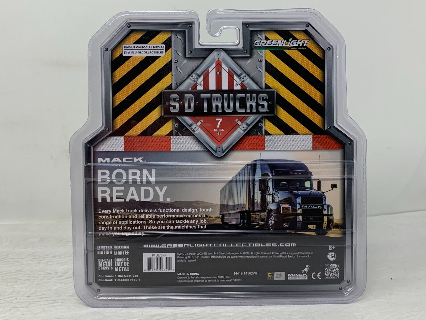 Greenlight SD Trucks Series 7 2019 Mack LR Refuse + Recycle 1:64 Diecast