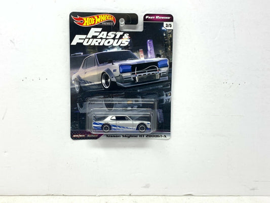 Hot Wheels Premium Fast & Furious Nissan Skyline HT 2000GT-X 1:64 Diecast