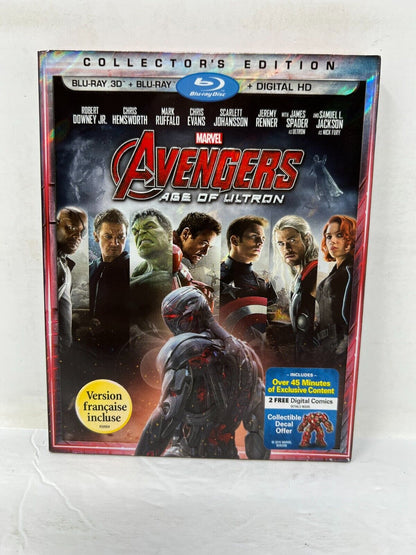 Avengers Age of Ultron (Blu-ray 3D, 2015) Marvel Good Condition!!!