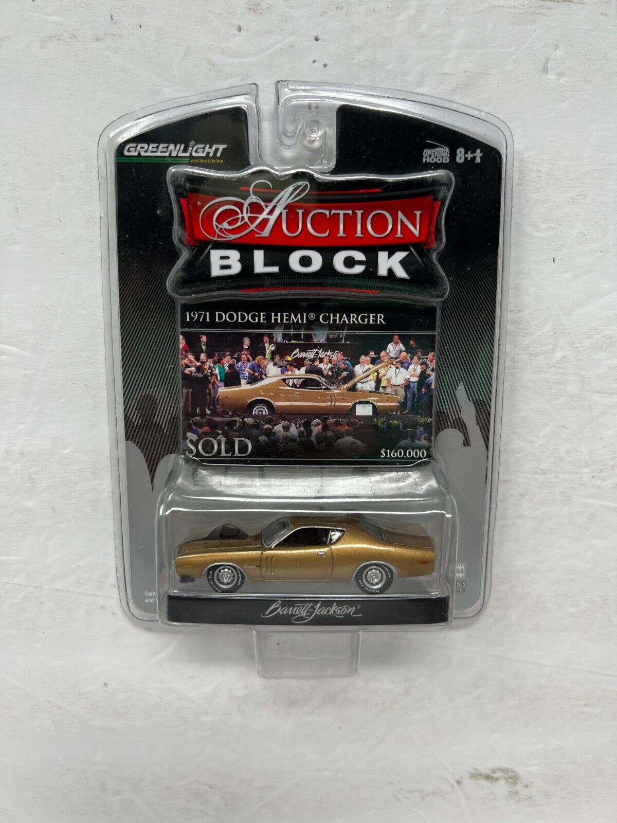 Greenlight Barrett Jackson Auction Block 1971 Dodge HEMI Charger 1:64 Diecast