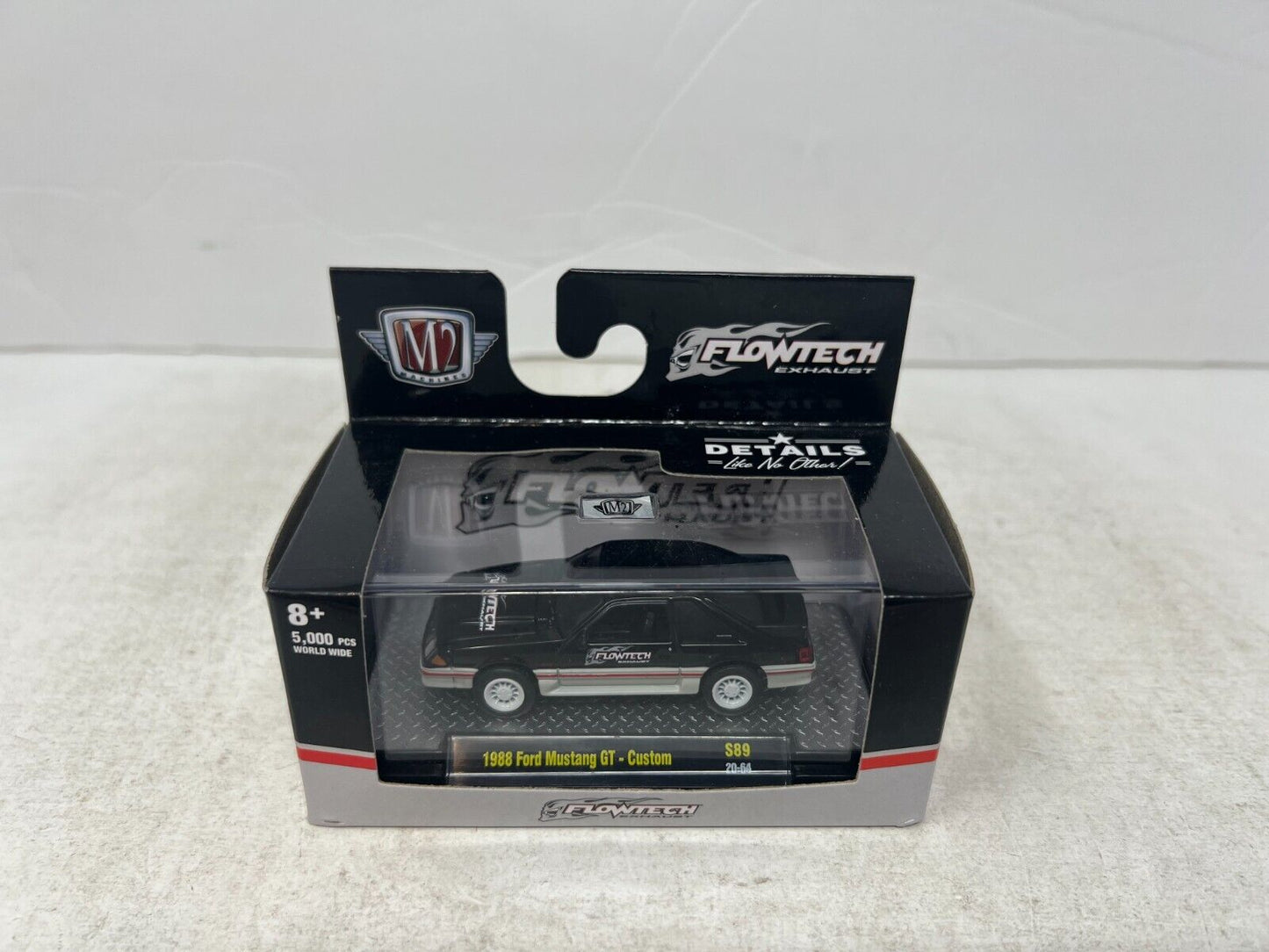 M2 Machines Flowtech Exhaust 1988 Ford Mustang GT - Custom S89 1:64 Diecast