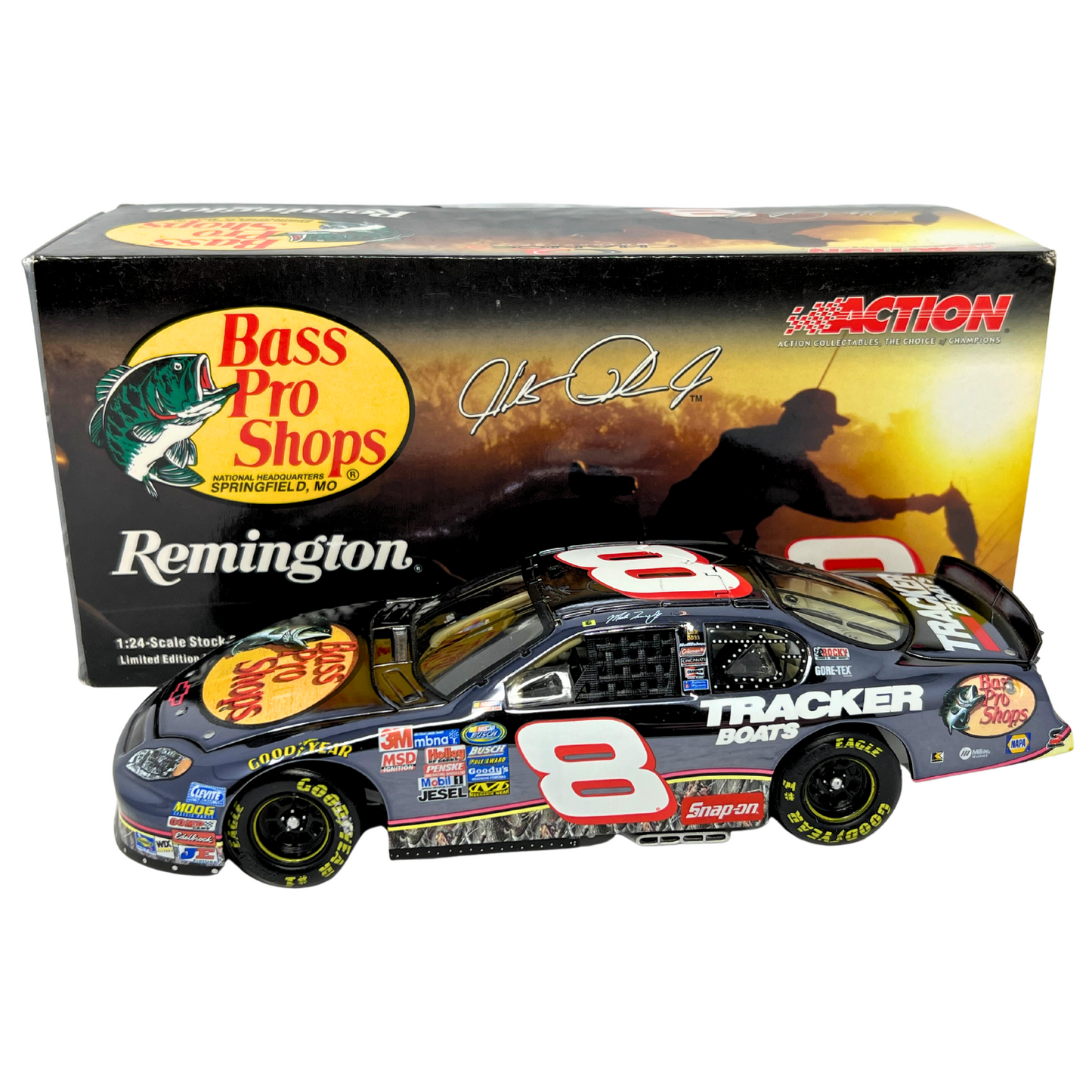 Action Nascar #8 Hank Parker Jr Remington Bass Pro 2003 Monte Carlo 1:24 Diecast