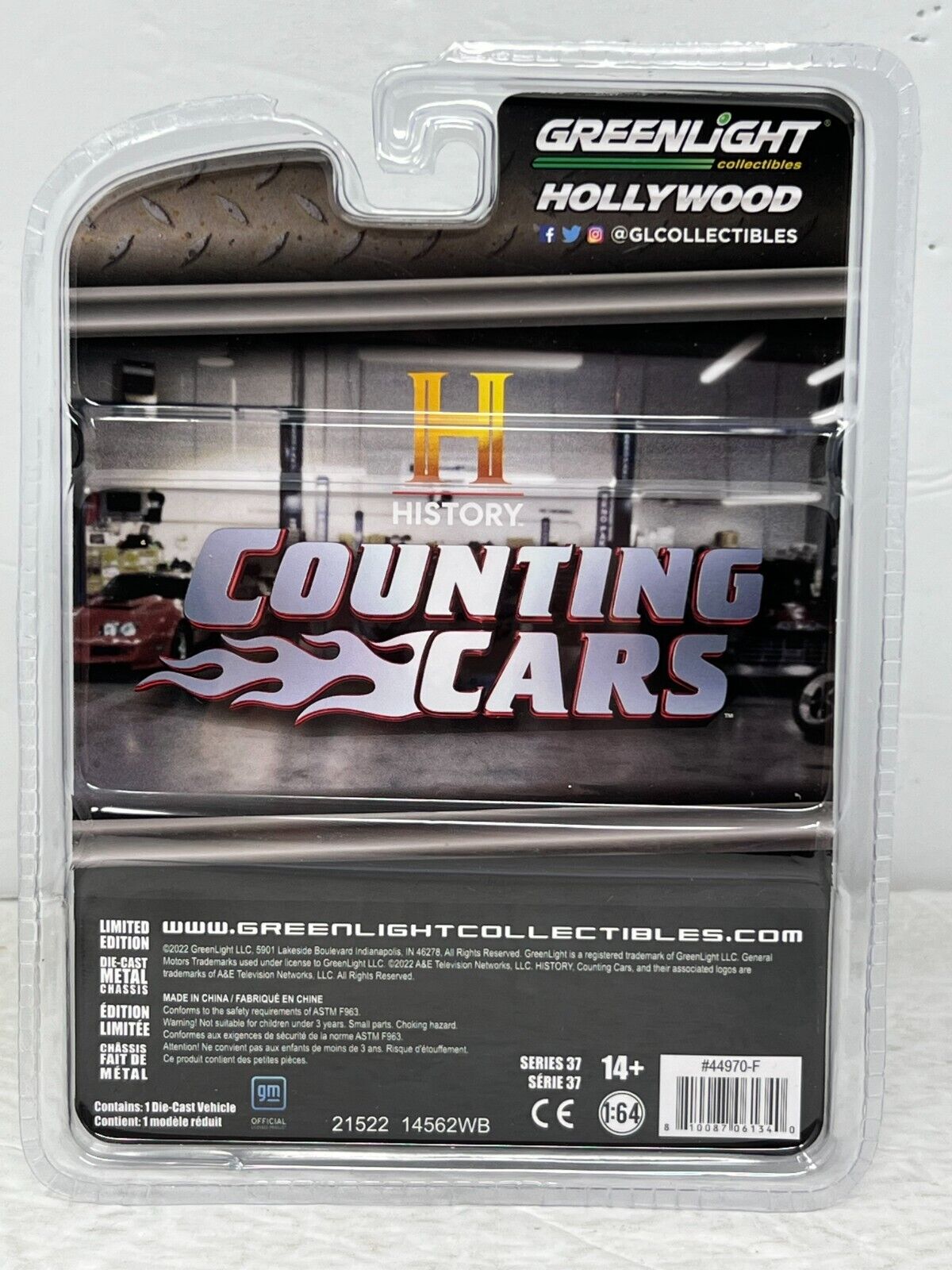 Greenlight Hollywood History Counting Cars 1967 Chevrolet Camaro RS 1:64 Diecast