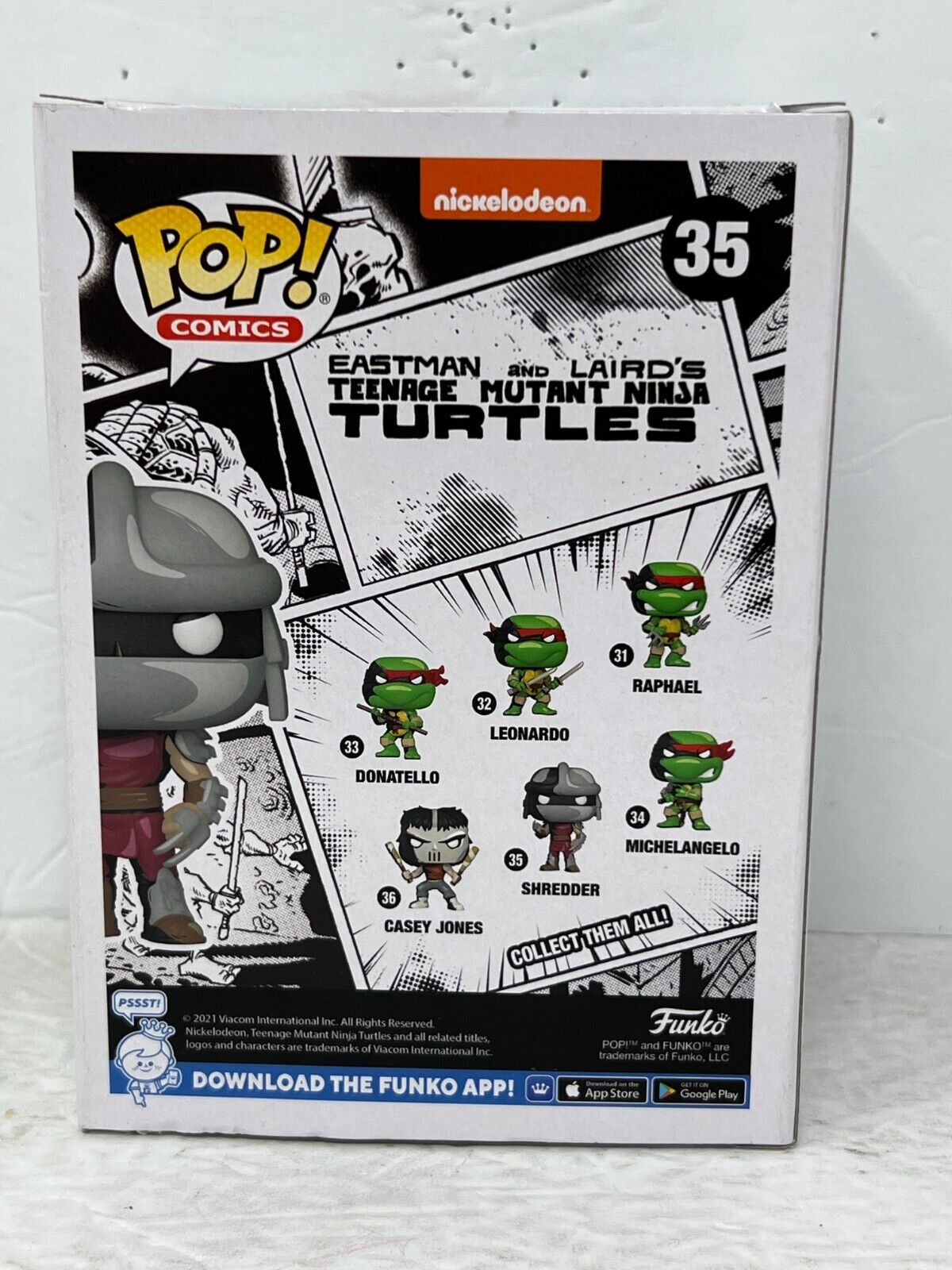 Funko Pop! Comics TMNT Ninja Turtles #35 Shredder Special Edition Vinyl Figure